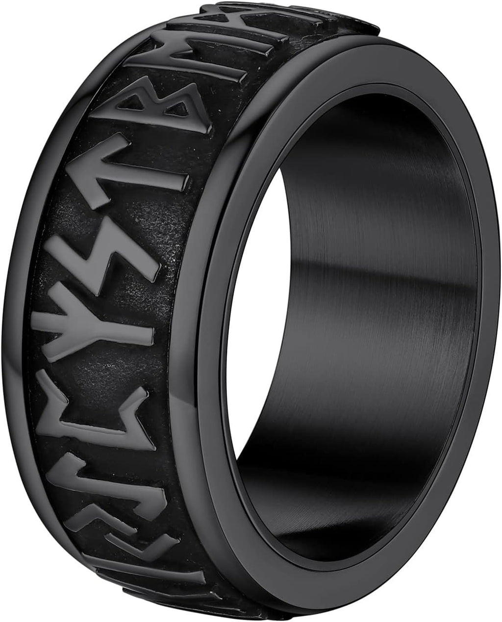 Supcare Men Women Fidget Ring,Nordic/Celtic/Moon Star Spinner Ring Jewelry Custom Name Ring Gifts for Christmas,Size 7-14 (with Jewelry Gift Box)